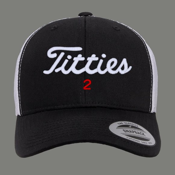 Titties Golf Hat Snapback GOLFERS PARODY TRUCKER - Picture 1 of 1